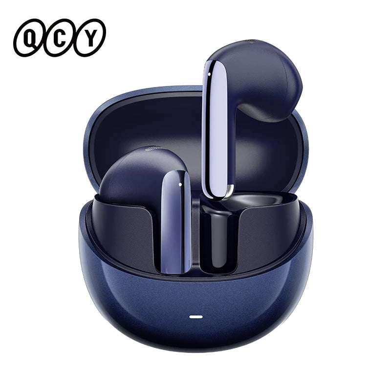QCY HT10 AilyBuds Pro+ ANC Wireless Earphones – Hi-Res Audio with LDAC, Bluetooth 5.3, 6-Mic AI HD Call, Multipoint Connection
