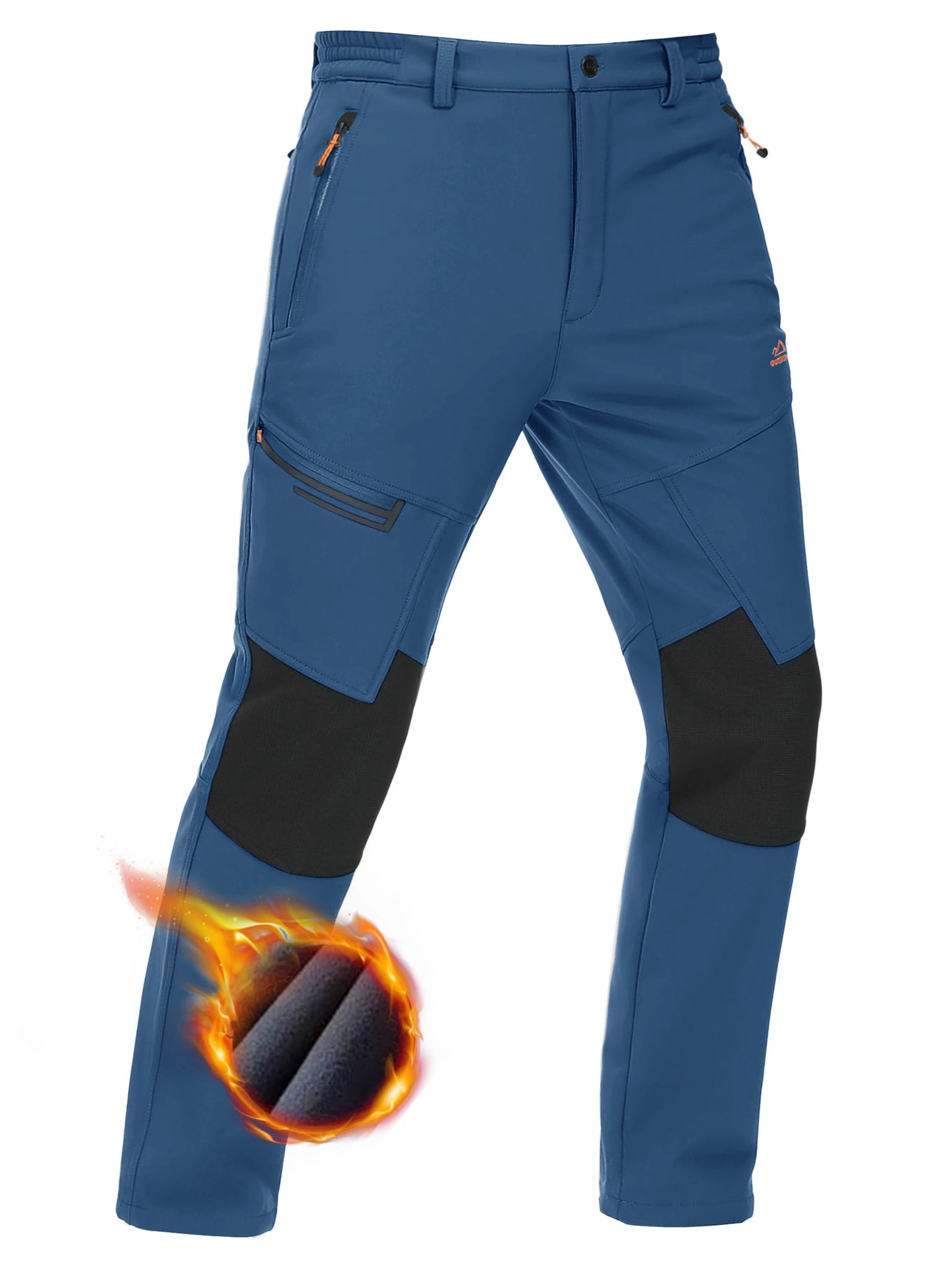 TACVASEN Men’s Thick Fleece Thermal Hiking Pants – Winter Windproof Outdoor Ski & Camping Trousers