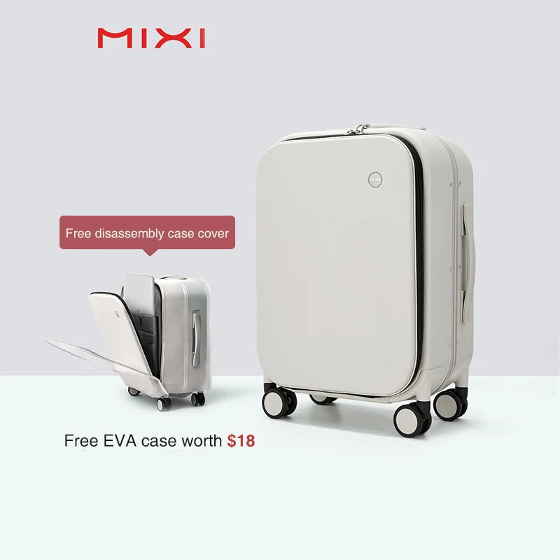 Mixi Patent Design Aluminum Frame Suitcase | Carry-On Rolling Luggage Cabin Bag M9260 | 18/20/24 Inch