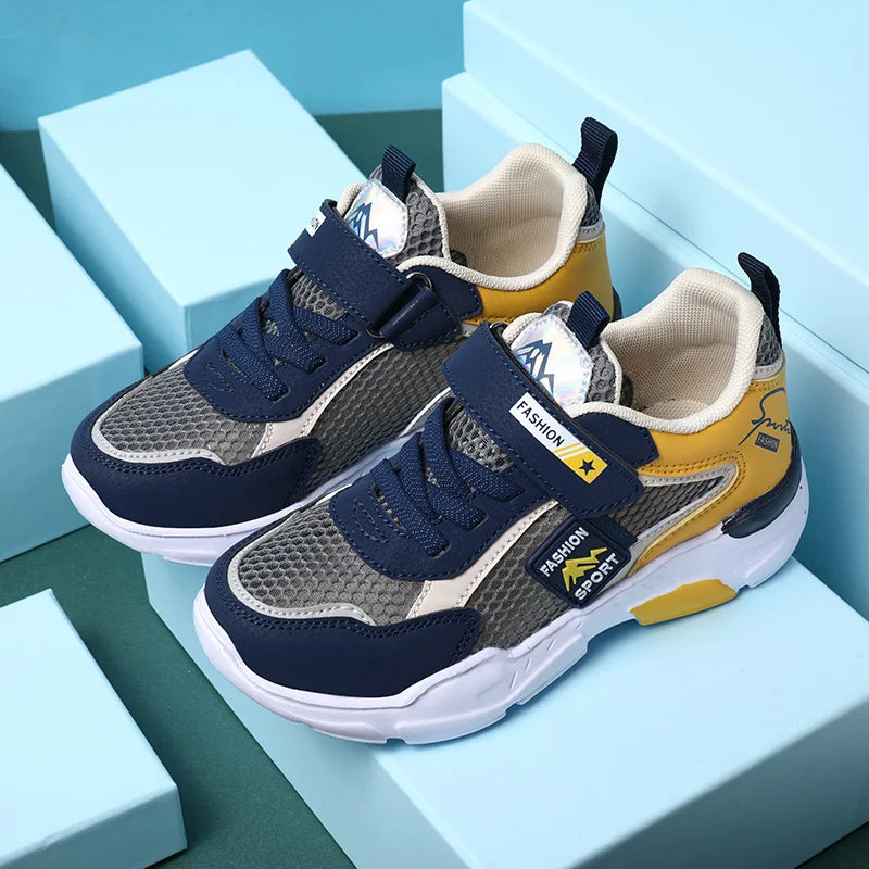 Kids Breathable Summer Sneakers – Non-Slip Mesh Sports Shoes for Boys & Girls