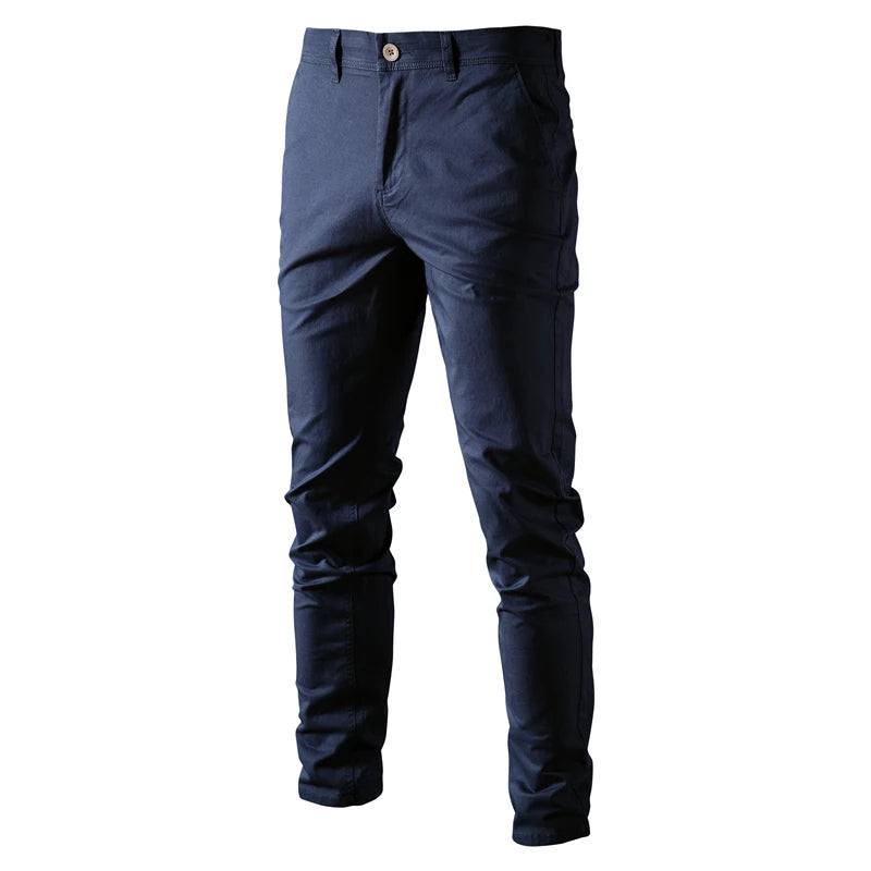 AIOPESON Casual Cotton Men Trousers | Solid Color Slim Fit | New Spring Autumn High Quality Classic Business Pants