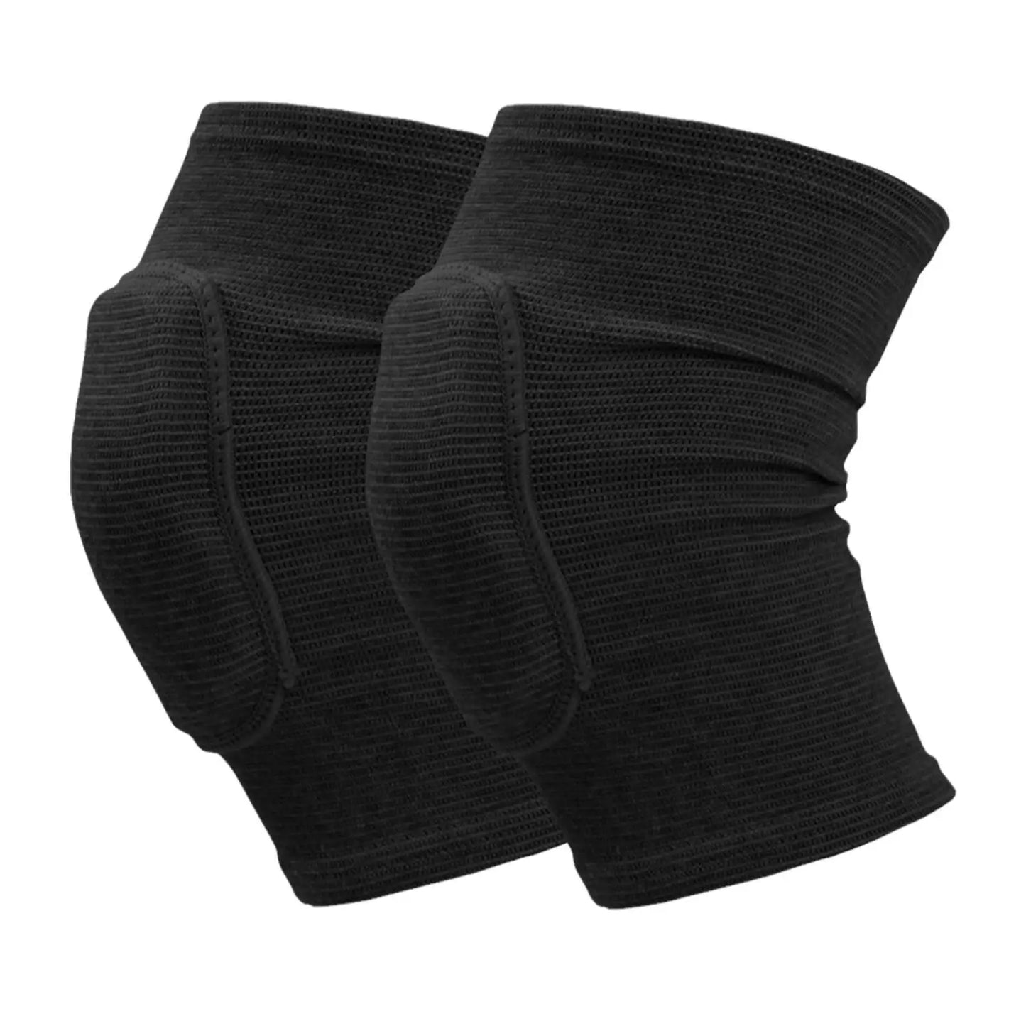 2-Piece Sports Compression Knee Pads | Thickened Elastic Knee Brace for Workout & Dance Training