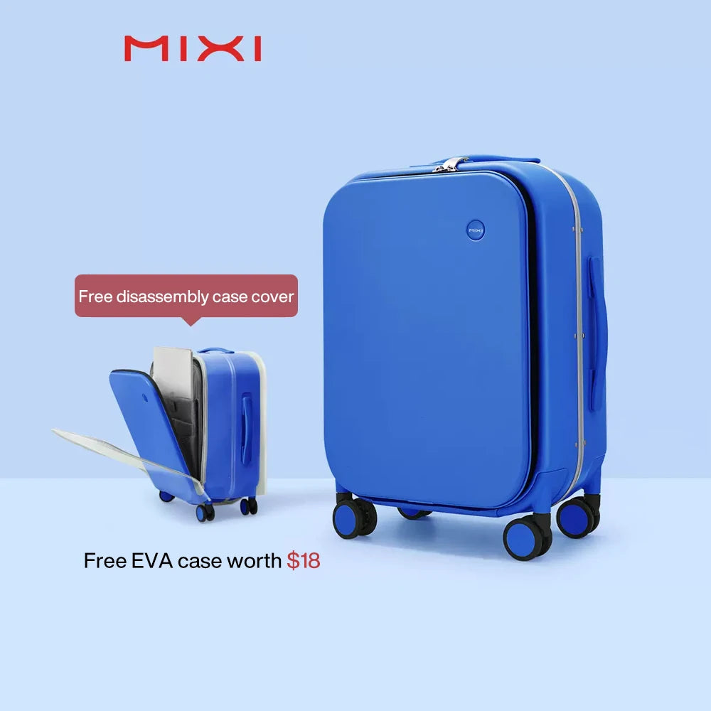 Mixi Patent Design Aluminum Frame Suitcase | Carry-On Rolling Luggage Cabin Bag M9260 | 18/20/24 Inch