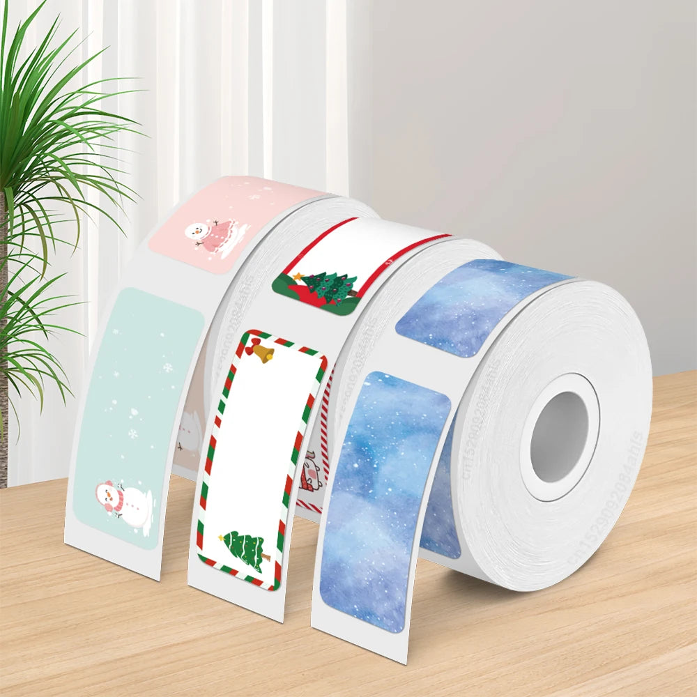 P15 Portable Mini Thermal Label Printer – Wireless Bluetooth Sticker Maker, DIY Barcode & Labeling Machine (No Ink, 3PK Labels)