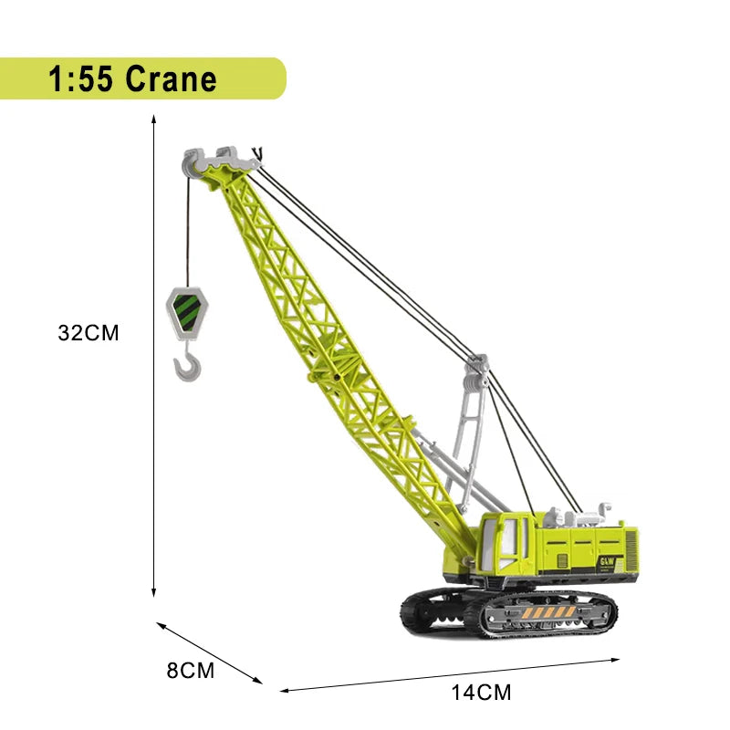 Engineering Diecast Trucks – Alloy Tractor, Excavator & Crane Toys for Boys