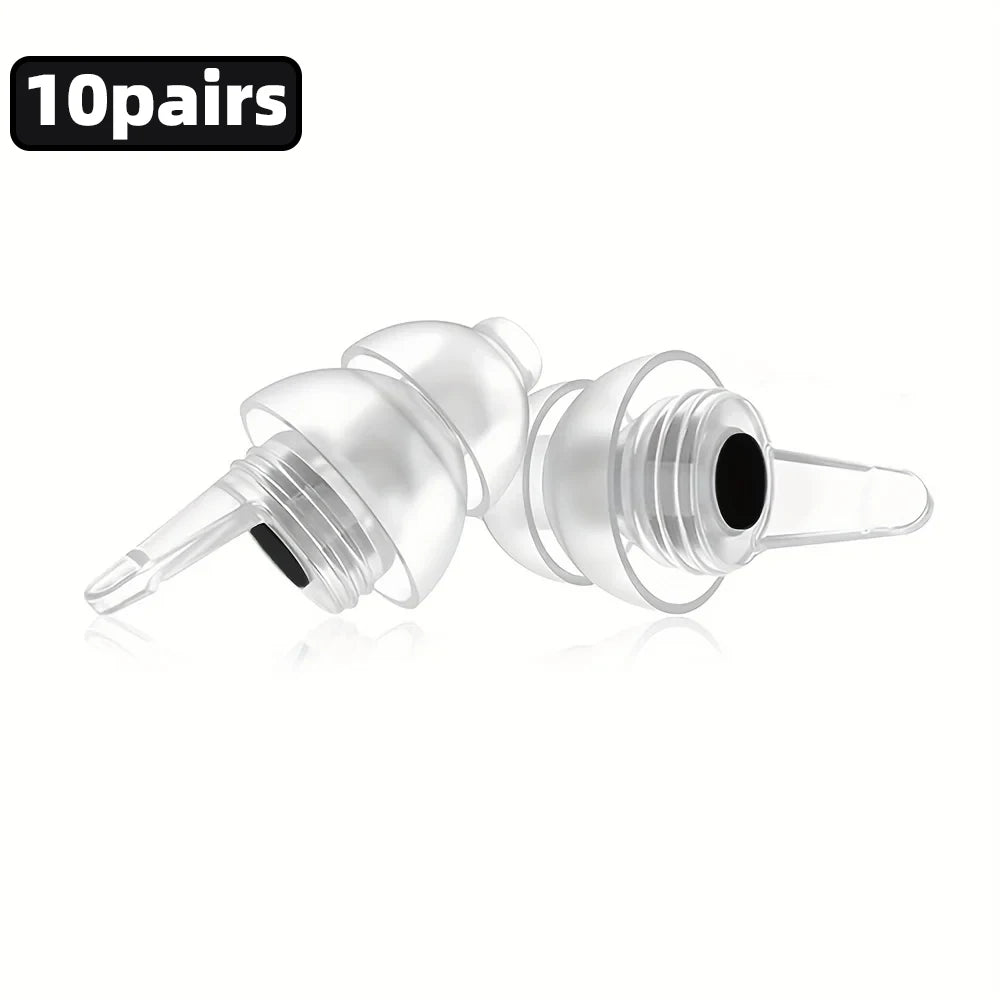 سدادات أذن HUAK عالية الدقة - سدادات أذن قابلة لإعادة الاستخدام ومانعة للضوضاء للحفلات الموسيقية والموسيقيين والدراجات النارية والمهرجانات