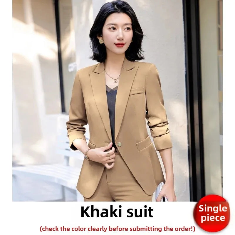 Elegantes Damen-Business-Jacket – Elegante formelle Arbeitsuniform für Frühling und Herbst