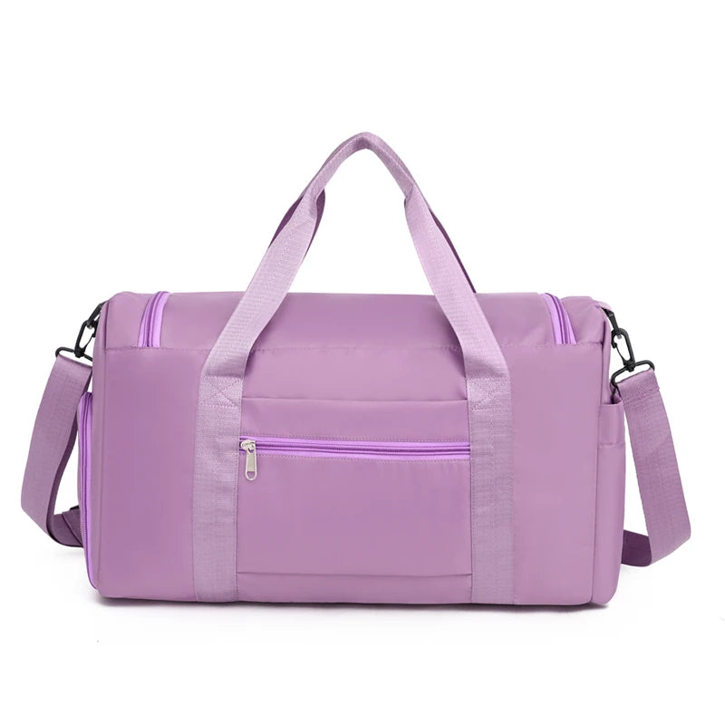 حقيبة سفر كبيرة السعة للجنسين - حقيبة رياضية للصالة الرياضية مع حجرة للأحذية، مثالية لعطلة نهاية الأسبوع أو الرحلات الليلية