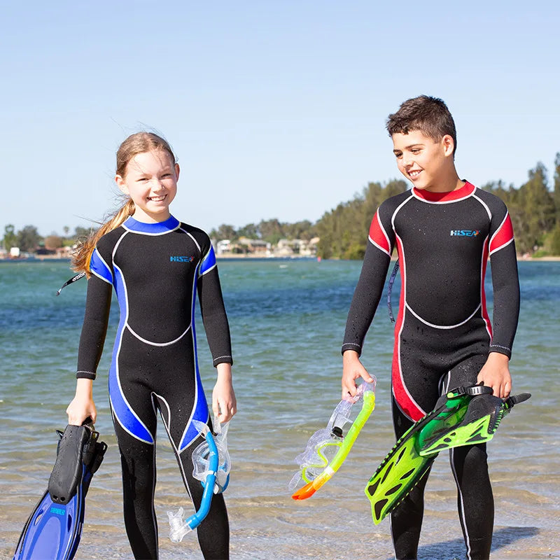 Kids 2.5mm Neoprene Wetsuit Full Body Swim Diving Snorkeling Surfing Kayaking