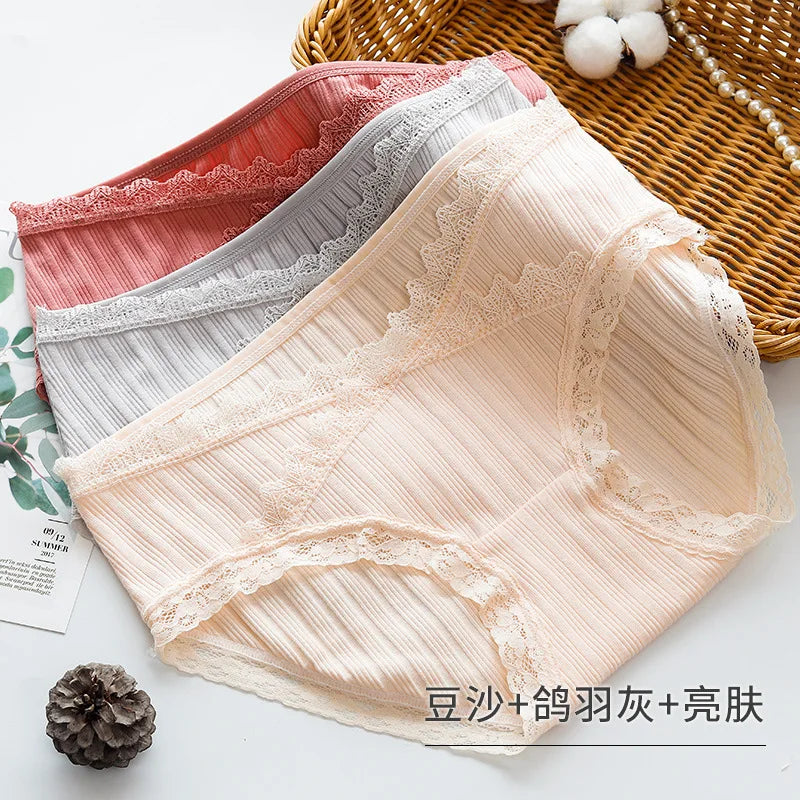 3PCS Cotton Maternity Low Waist U-Shaped Panties Women's Pregnancy Underwear M-XXL