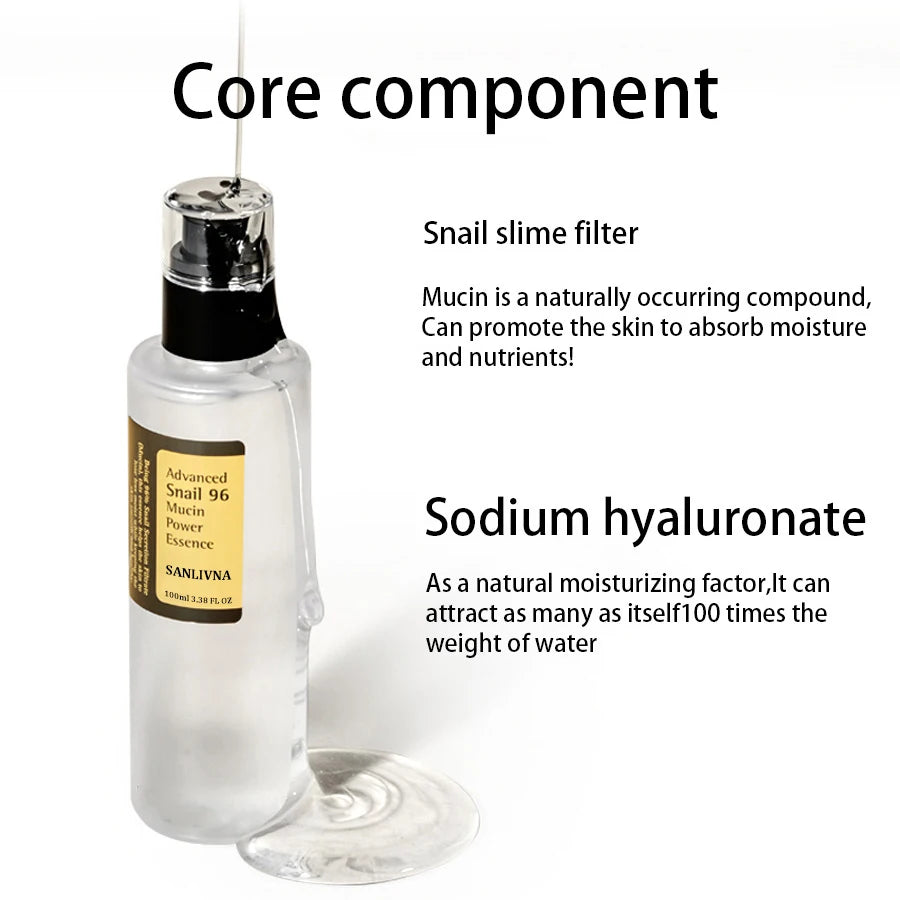 Snail Mucin 96% Korean Facial Essence | Anti-Aging, Firming & Brightening Skincare