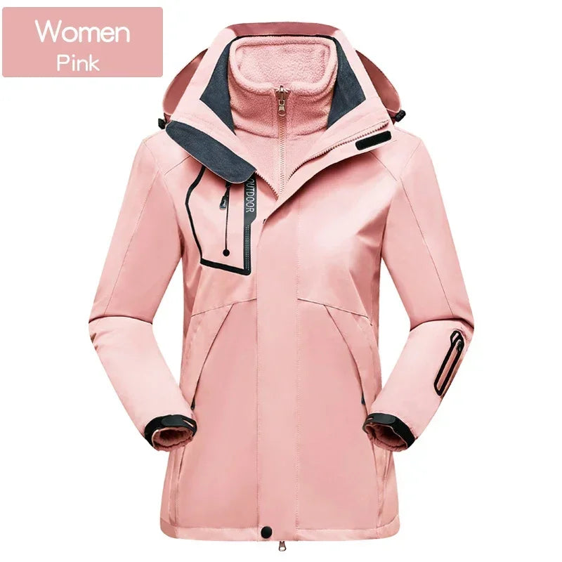 Women Waterproof Mountain Ski Jacket & Pants Winter Thick Warm Windproof Outdoor Snowboard Set