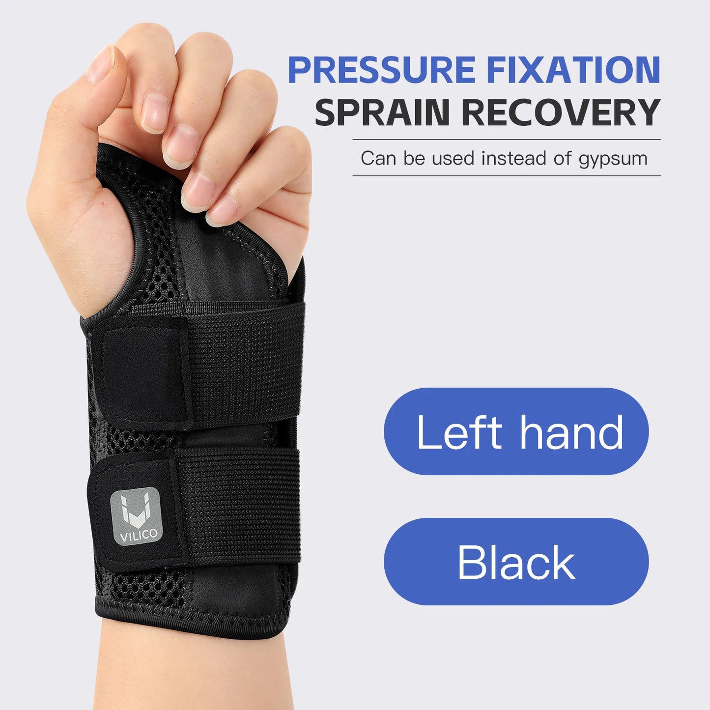 Adjustable Wrist Guard | 1/2 Finger Dual-Strap Support for Joint Pain & Thumb Protection – Thin Tendon Sheath Design