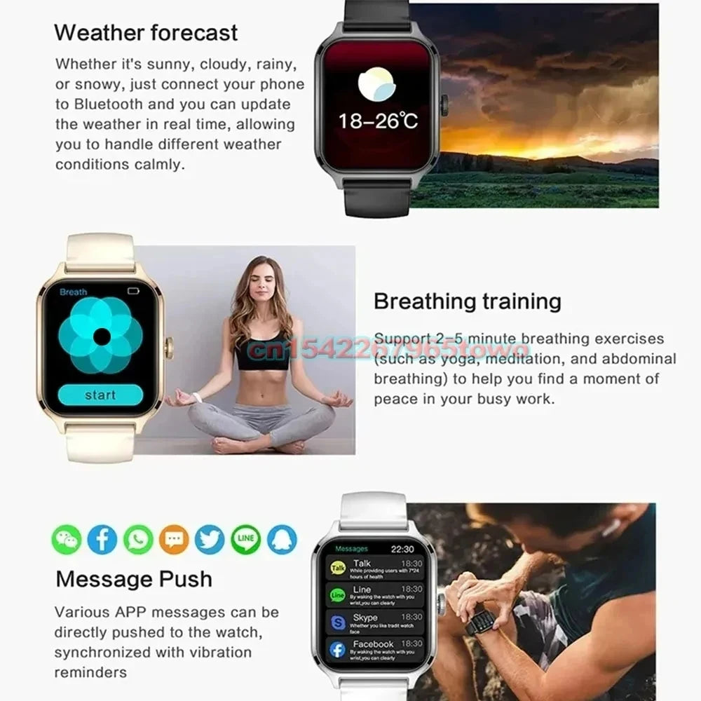 Smart Watch for Android & iOS – 1.83″ HD Display, Bluetooth Call, Message Alerts, Music, Sports Mode, Smartwatch for Men & Women Gift