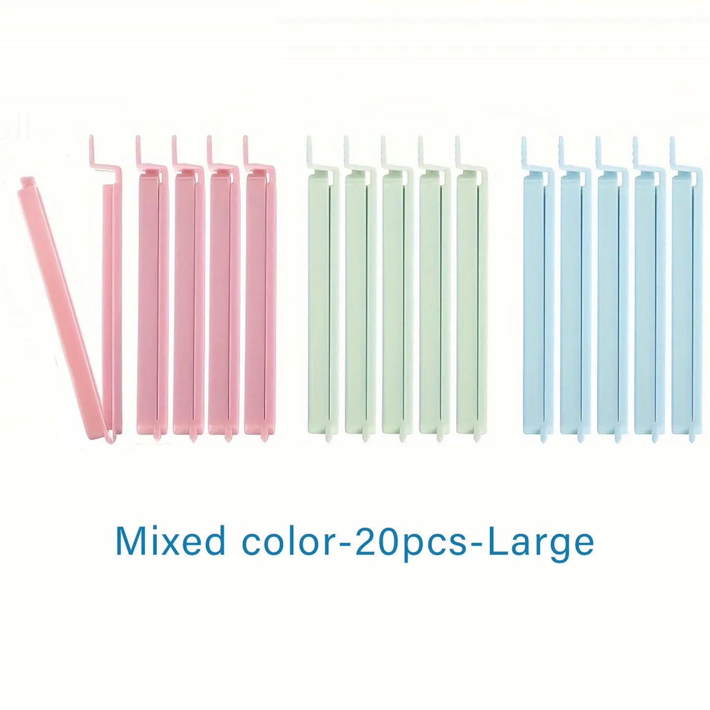 5/10/20Pcs Kitchen Storage Bag Clips – Portable Food Snack Sealer Clamps, Plastic Sealing Tool for Home Kitchen