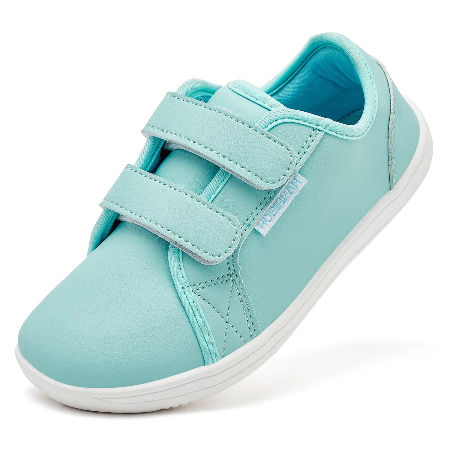 HOBIBEAR Kids Barefoot Sneakers – Minimalist Wide Toe Shoes with Hook & Loop | Artificial Leather