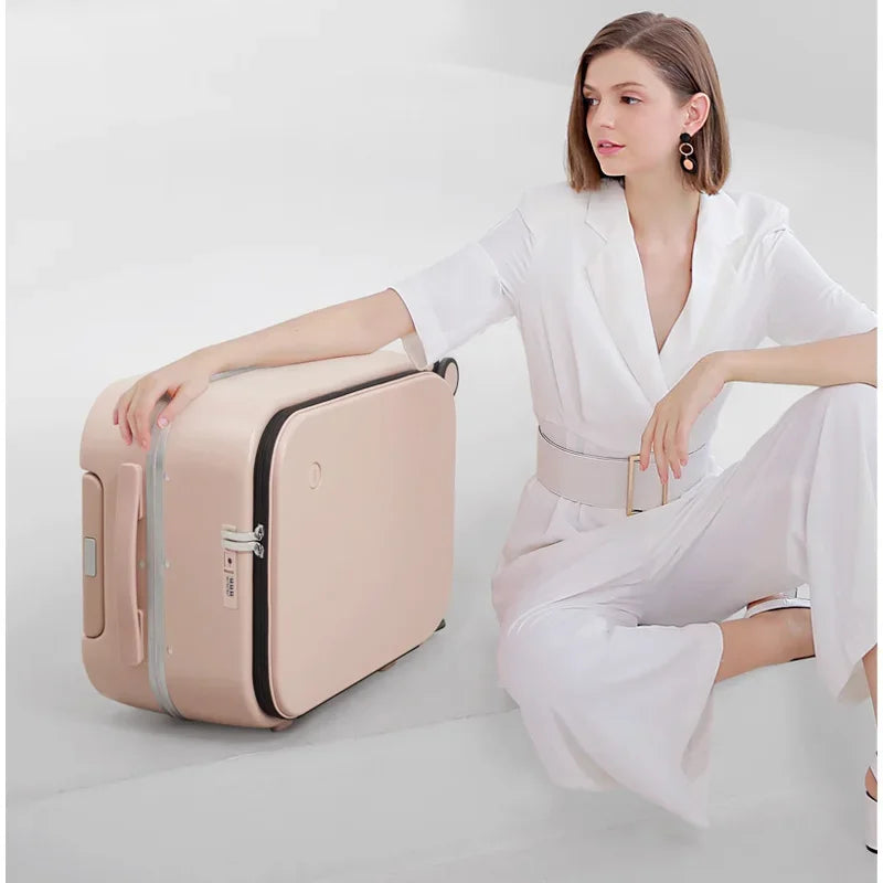 Mixi Patent Design Aluminum Frame Suitcase | Carry-On Rolling Luggage Cabin Bag M9260 | 18/20/24 Inch