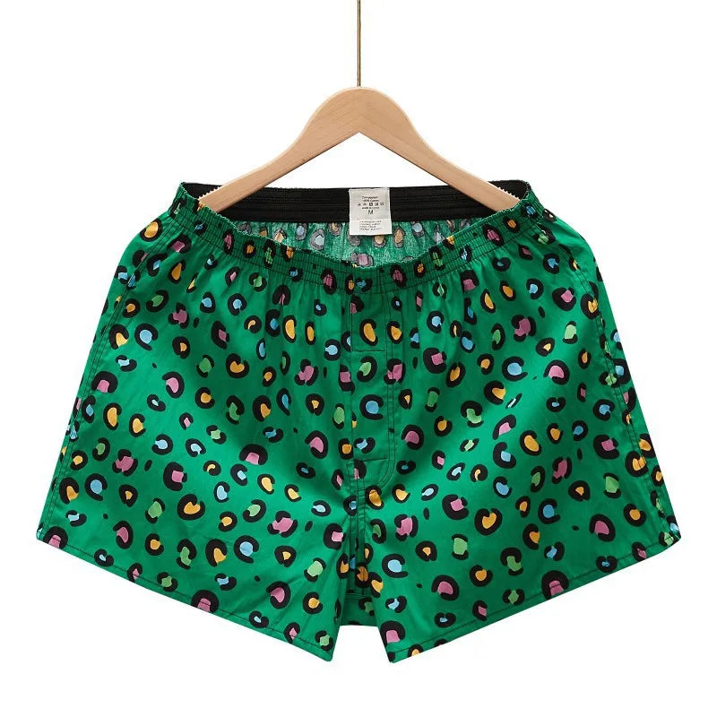 1PC Men's Boxer Briefs | 100% Cotton Soft Stretch Underwear | Comfortable Loose Home Aloe Shorts