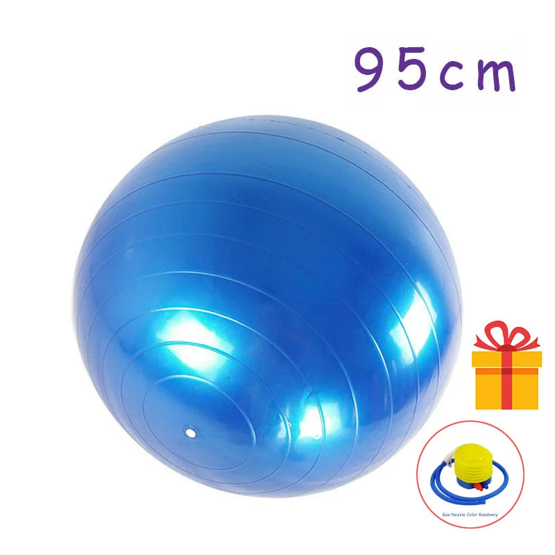 PVC Yoga Ball | Thickened Explosion-Proof Fitness & Balance Ball – Home Gym Pilates Exercise (45–85cm)