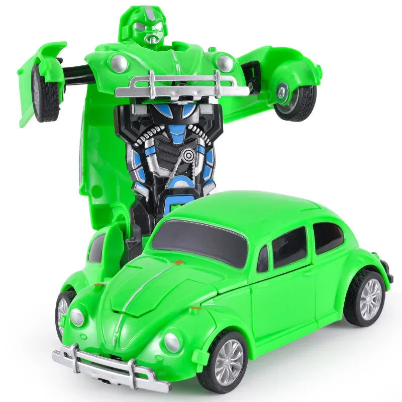 Shape-Shifting Robot Car Toy – Inertial Impact One-Button Transform Car