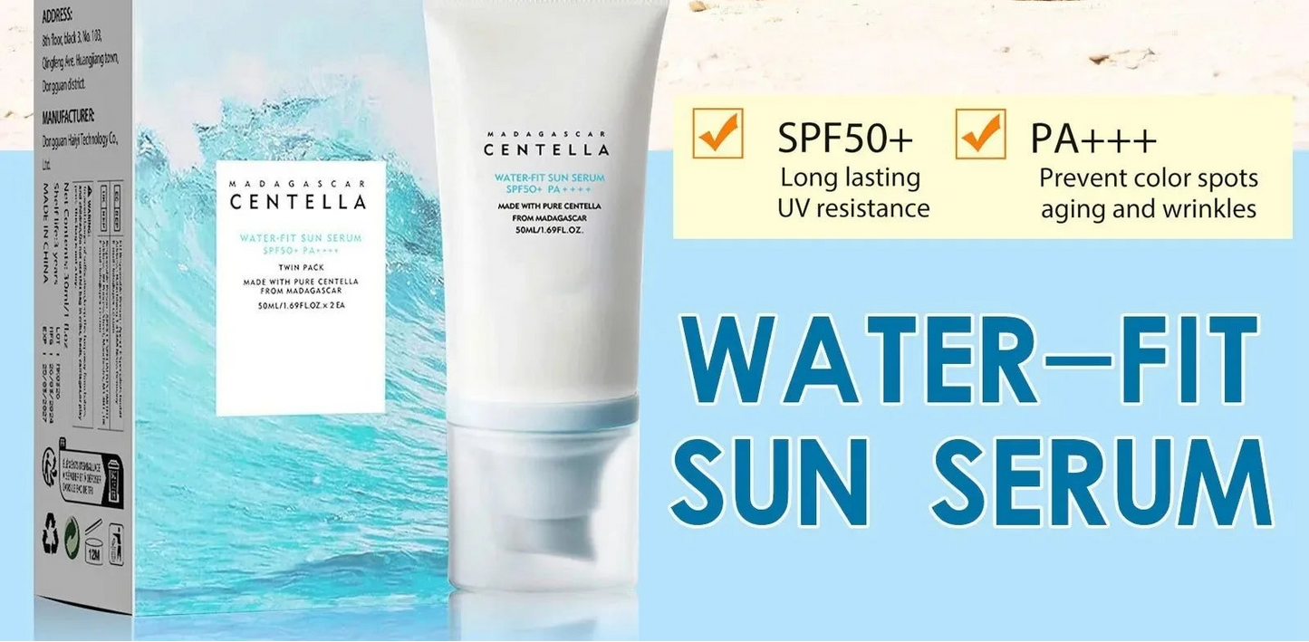 50+ SPF Facial Sunscreen – Centella Sunblock, Whitening & Moisturizing Korean UV Protector for Face & Body