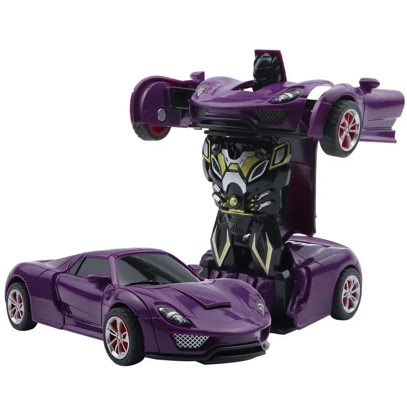 Shape-Shifting Robot Car Toy – Inertial Impact One-Button Transform Car