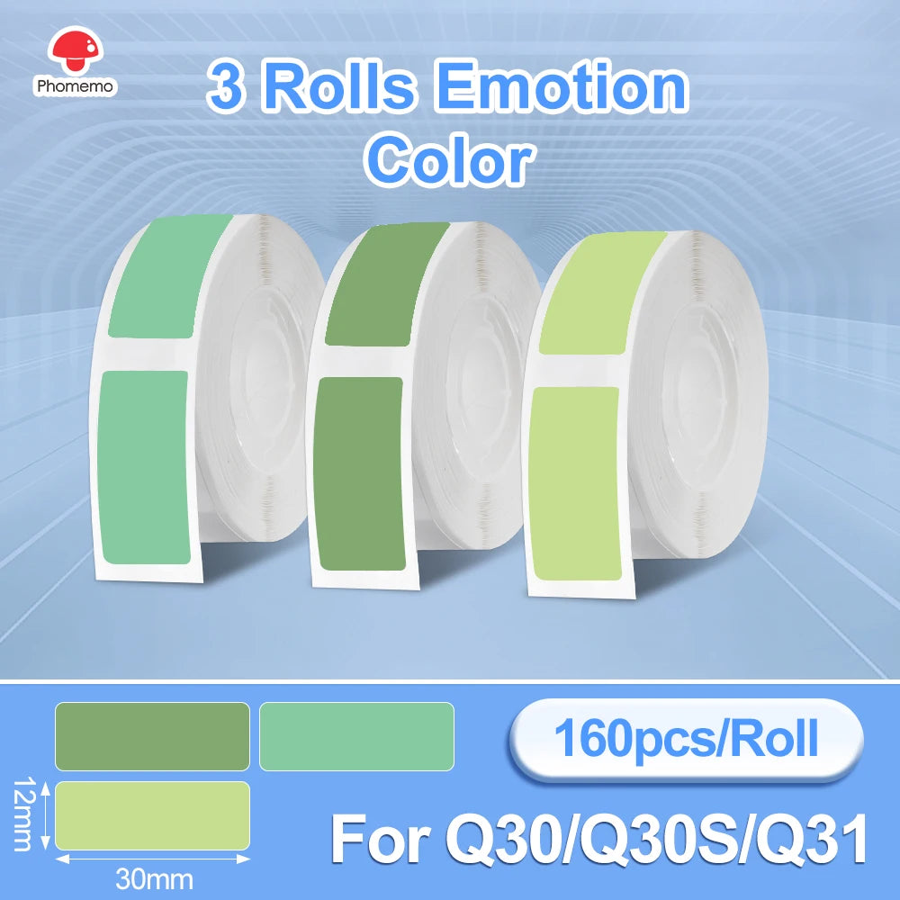 طابعة ملصقات حرارية Phomemo Q30 بتقنية البلوتوث - صانعة ملصقات محمولة للأعمال اليدوية وبطاقات التاريخ، طابعة لاسلكية متعددة الأوراق لنظامي التشغيل iOS وAndroid