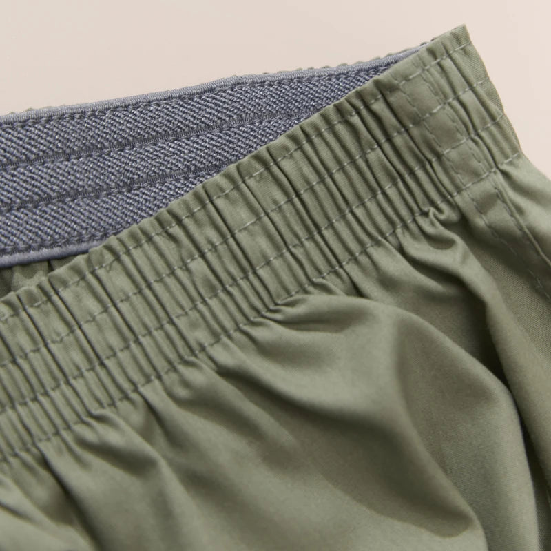 3PCS Men's Cotton Boxer Shorts | High Quality College Style Underwear | Soft Breathable Loose Pajama Shorts