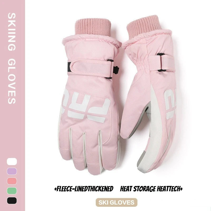 Winter Cycling & Ski Gloves – Waterproof Non-Slip Touchscreen Thermal Gloves with Pocket for Men and Women