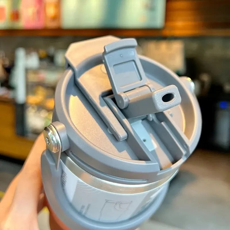 كوب قهوة معزول مزدوج الطبقات من تايسو - كوب كبير من الفولاذ المقاوم للصدأ للمشروبات الساخنة والباردة