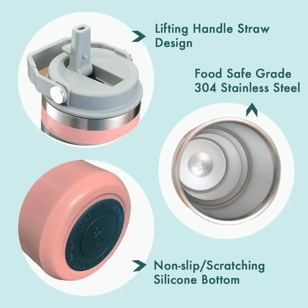 كوب مفرغ من الفولاذ المقاوم للصدأ مع غطاء - زجاجة معزولة محمولة 20/30 أونصة