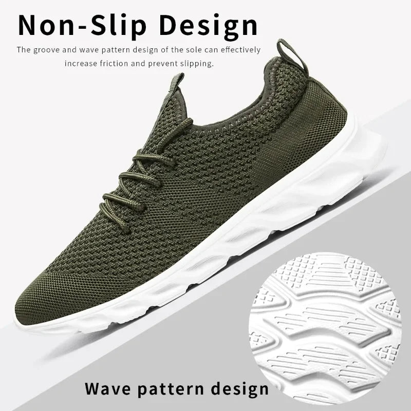 Men’s Casual Sports Shoes – Lightweight Air Mesh Sneakers, Anti-Slip & Wear-Resistant
