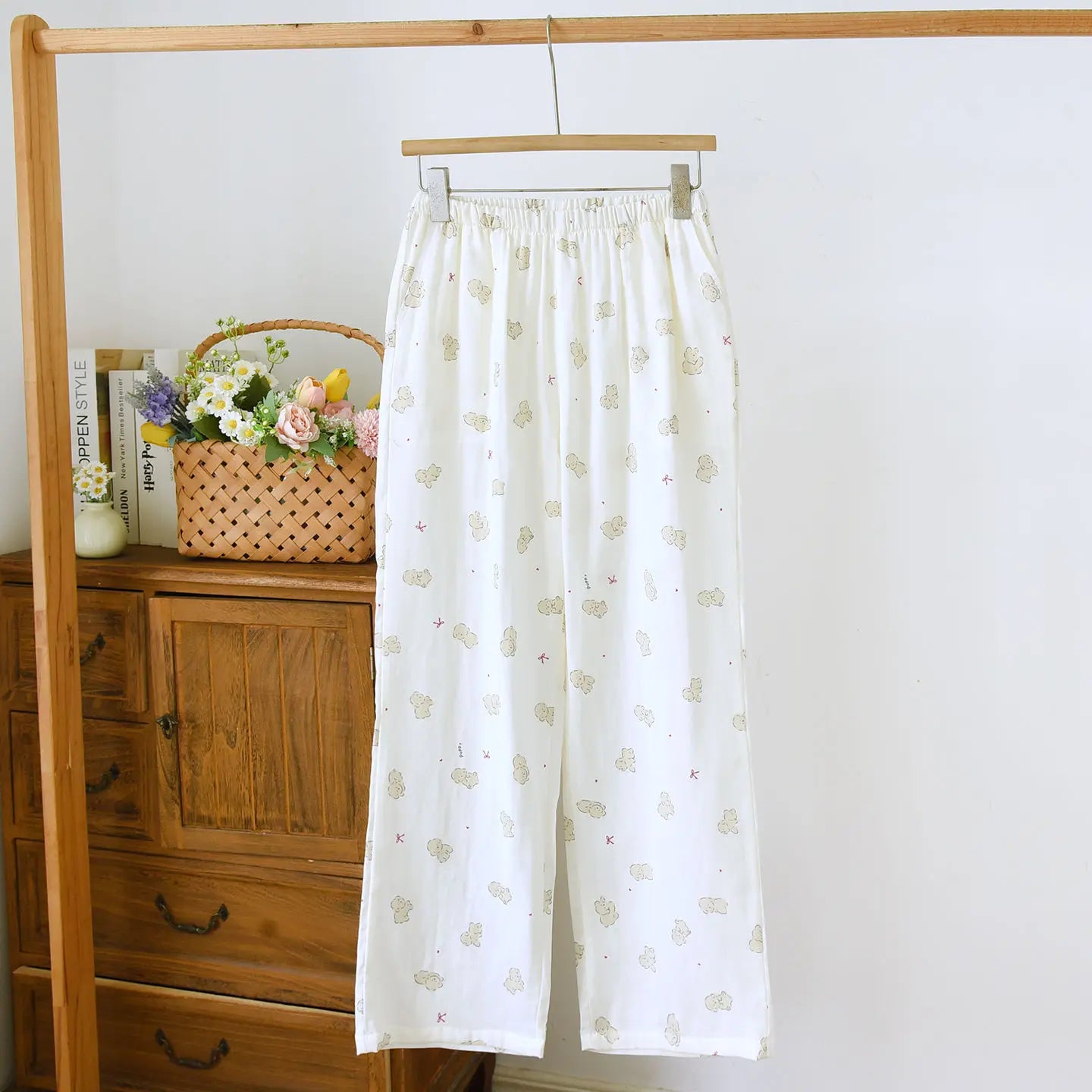 2025 Women's Cotton Sleep Pants | Spring & Autumn Multi-Color Printed Loose Home Bottoms | Large Size Pajamas