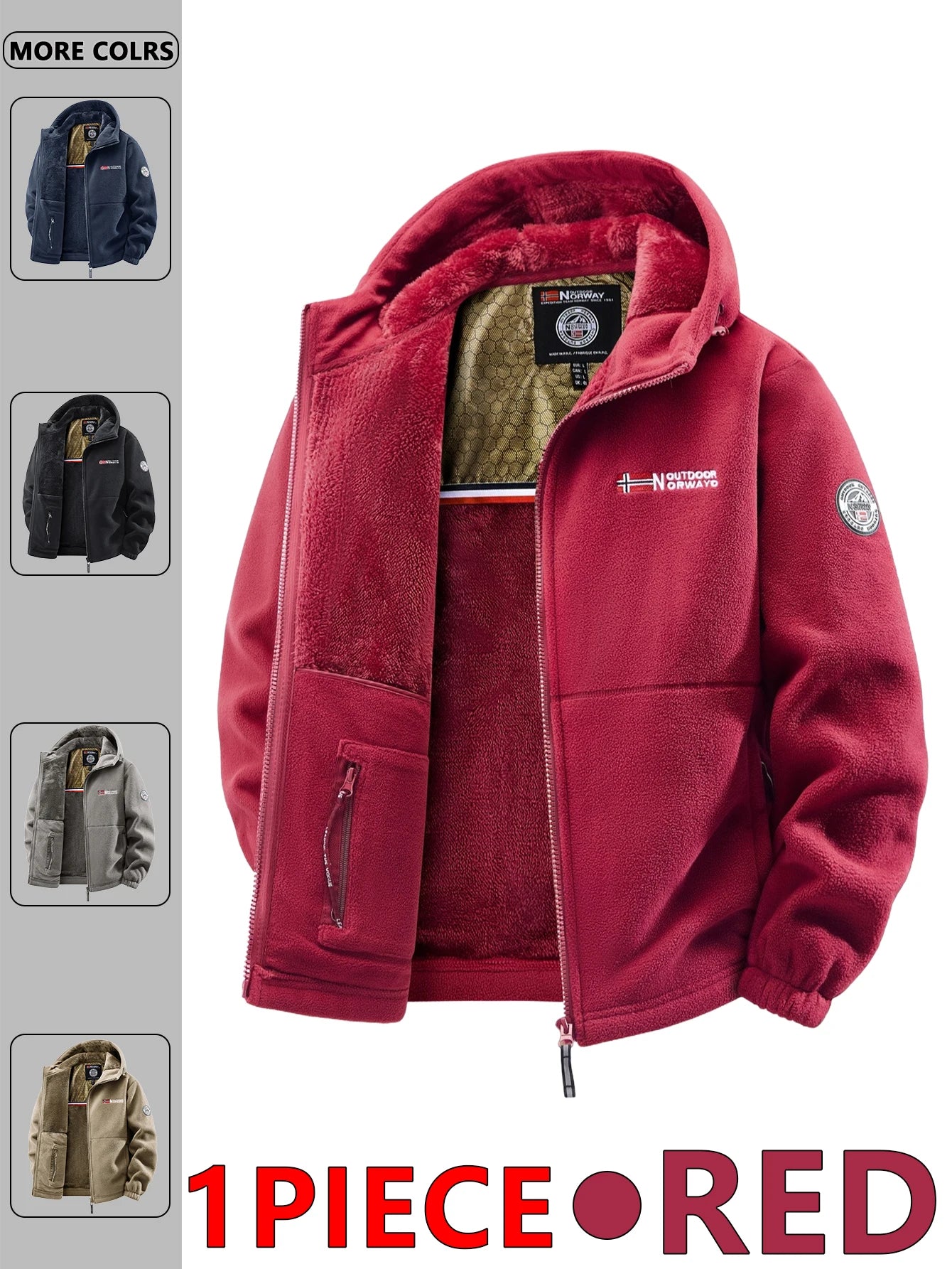 Men’s Autumn Winter Outdoor Hooded Jacket – Versatile Streetwear for Travel, Commuting & Daily Wear