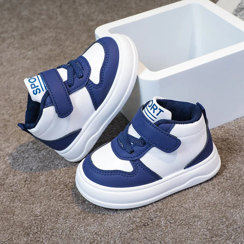 Fashion Kids Sneakers – Spring & Autumn High-Top Breathable Casual Shoes for Boys & Girls | Non-Slip Outdoor & Basketball Shoes