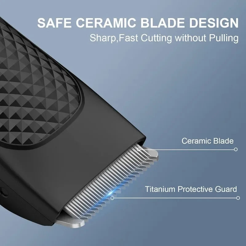 Elektrischer Körperhaarschneider für Männer – Wiederaufladbarer Leisten- und Hodenrasierer mit auswechselbarer Keramikklinge, wasserdichtes Pflegewerkzeug