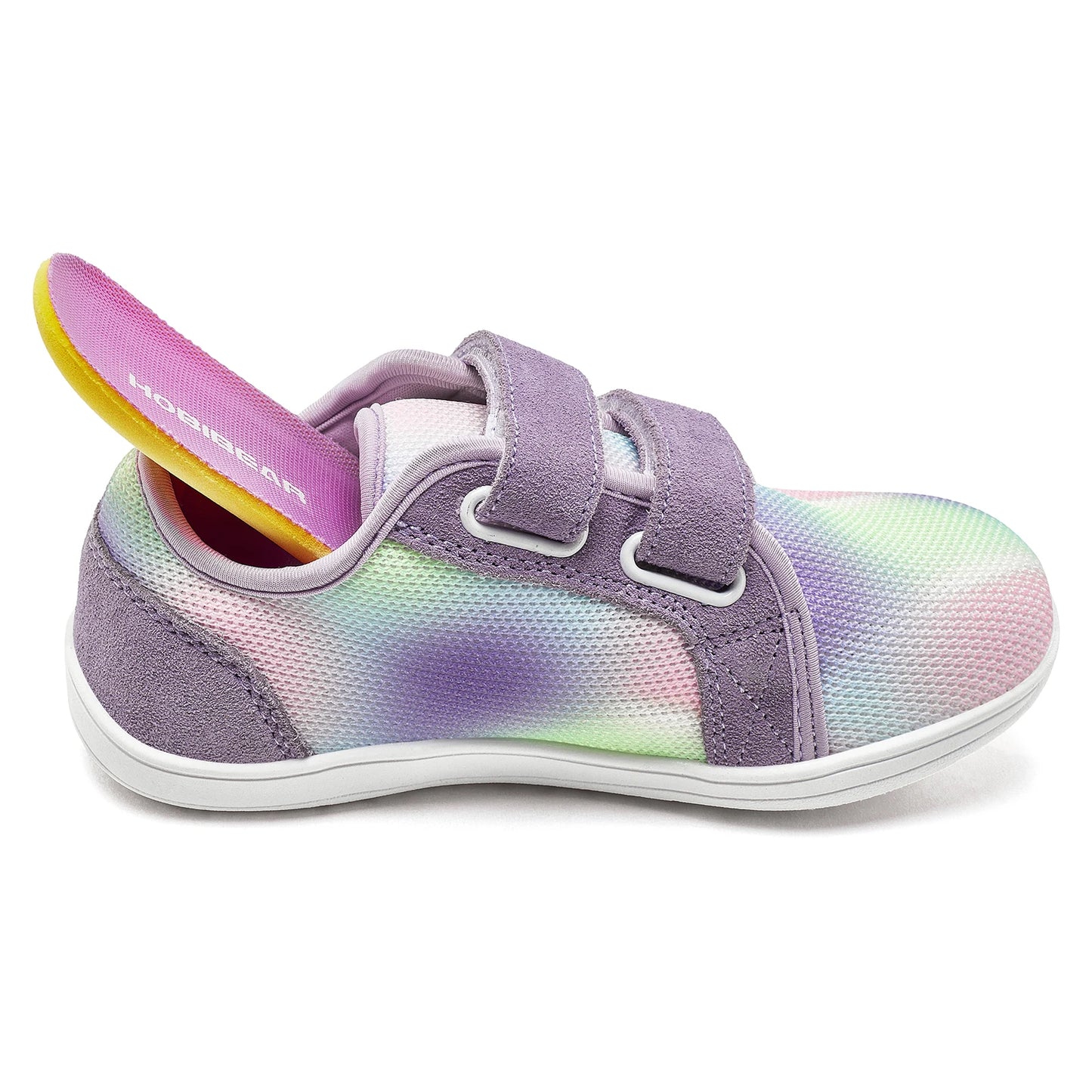 HOBIBEAR Kids Barefoot Shoes | Wide Toe Mesh Minimalist Sneakers with Hook & Loop Closure