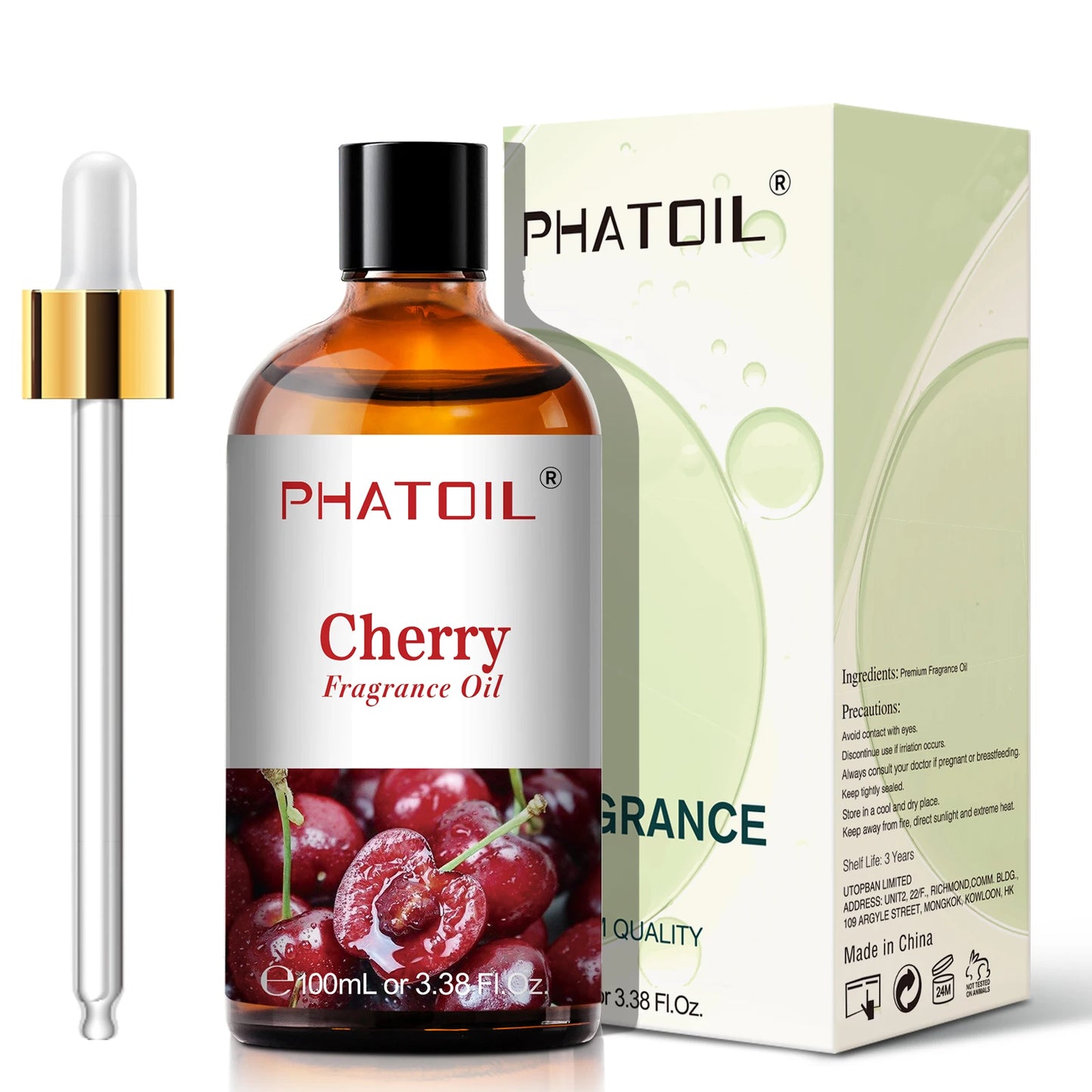 PHATOIL 100ml Sweet Fruity Fragrance Oil – Coconut, Vanilla, Strawberry & More for Diffusers & Candles