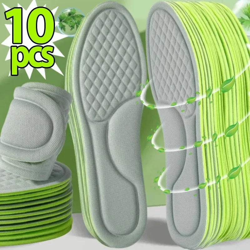 2/10pcs Soft Memory Foam Orthopedic Insoles – Antibacterial, Sweat-Absorbing Shoe Inserts for Sports & Daily Comfort