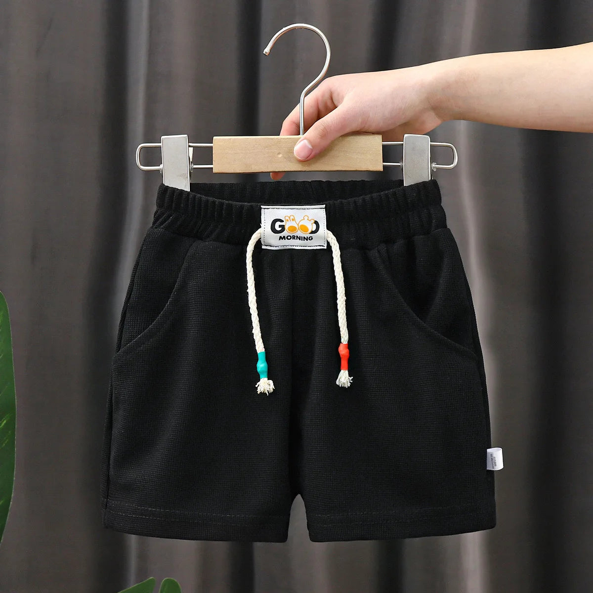 Kids’ Summer Shorts – Solid Color Casual Pants for Boys & Girls