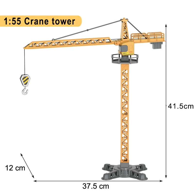 Engineering Diecast Trucks – Alloy Tractor, Excavator & Crane Toys for Boys
