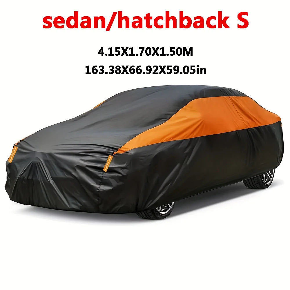Car Covers Outdoor Waterproof Sun Rain Snow Protection UV Auto Cover Universal SUV Sedan 190T Car Protective Full Covers