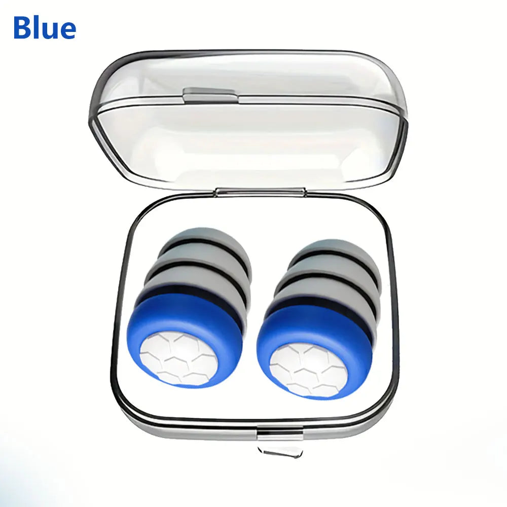 سدادات أذن HUAK المصنوعة من السيليكون الناعم - حماية للأذن بخاصية إلغاء الضوضاء للنوم والسباحة والراحة الهادئة