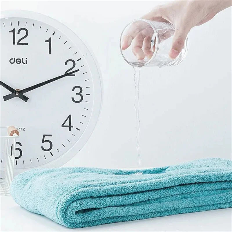 Women Microfiber Hair Towel – Terry Bath Towel Turban for Adults Home Bathroom Drying Hair