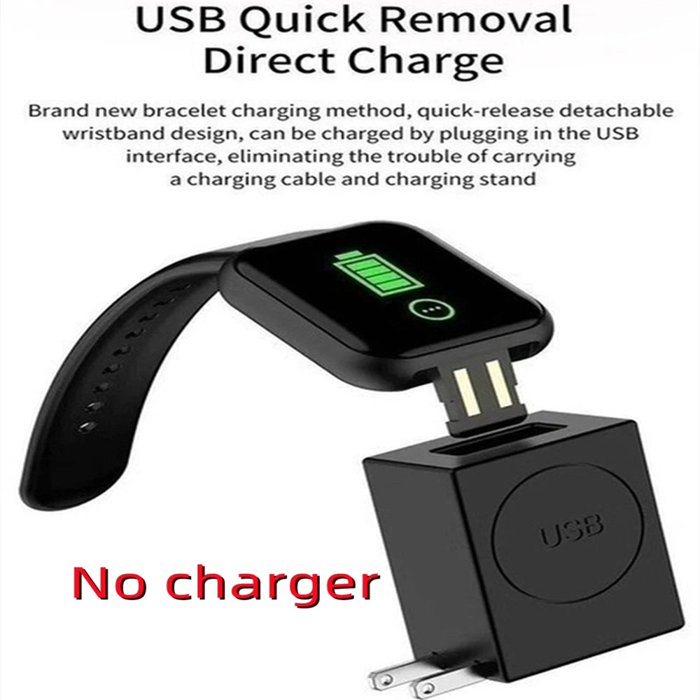 Y68 Smart Watch for Men & Women – Bluetooth, Music Control, Fitness & Heart Rate Monitor, Sport Bracelet