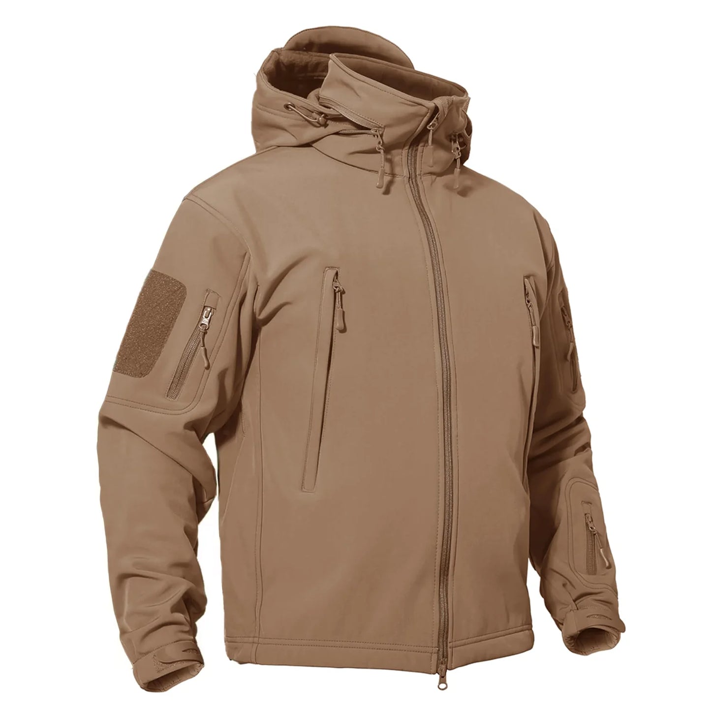 TACVASEN Men’s Winter Soft shell Jacket – Windproof Waterproof Fleece-Lined Outdoor Coat