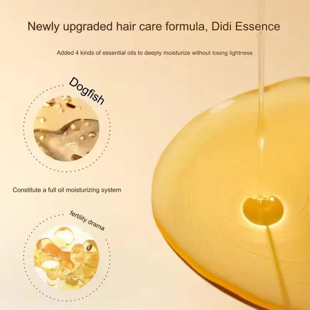 سيروم الشعر بزيت الأرغان المغربي - رذاذ خفيف للشعر المتقصف والهيشان والمتطاير - ناعم، مُرمم، ولامع