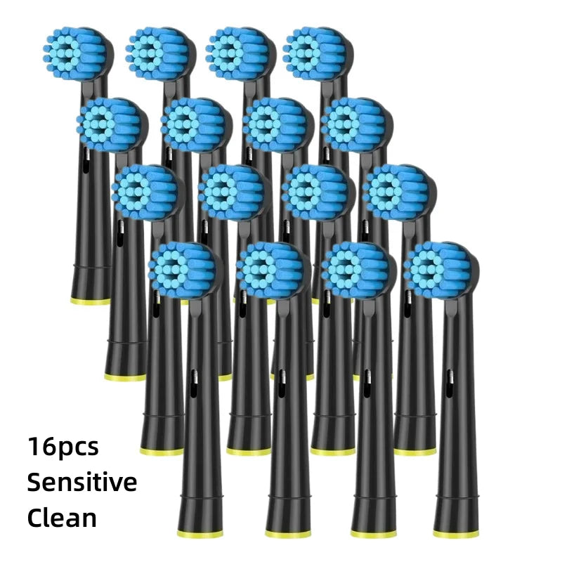 16/20PCS Oral-B Compatible Toothbrush Heads • Replacement Brush Nozzles • Sensitive, Floss & Cross Action Refills