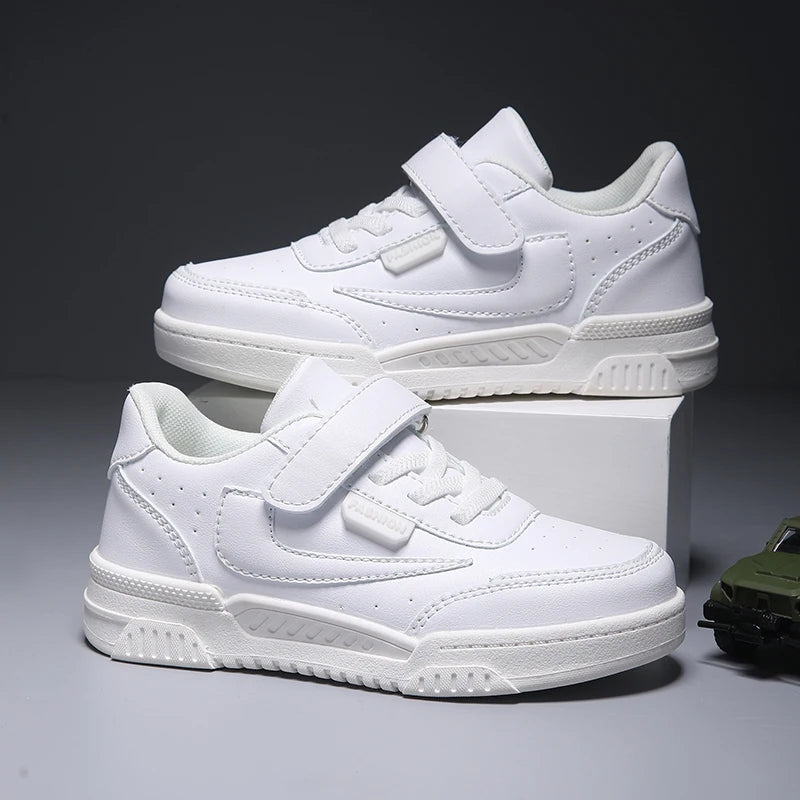 Luxury Kids Sneakers | Boys PU Leather Skate & Casual Shoes, Autumn Sports Shoes (Ages 4-8)