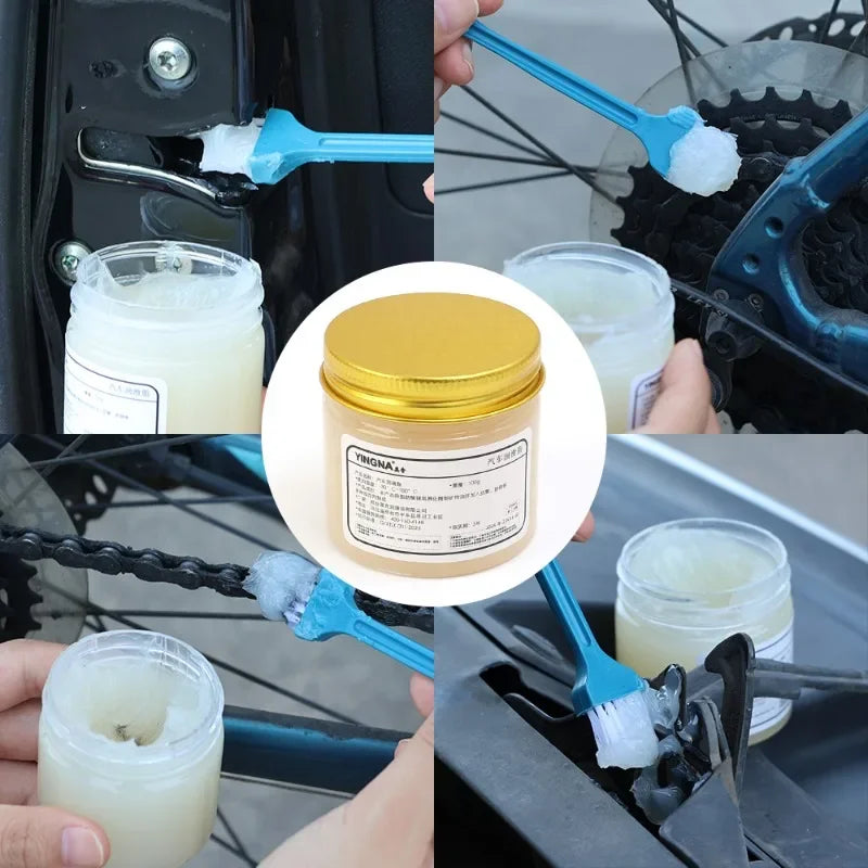 Car Sunroof Track Lubricating Grease Door Noise Antirust Oil White Mechanical Maintenance Gear Bearing Grease Kit